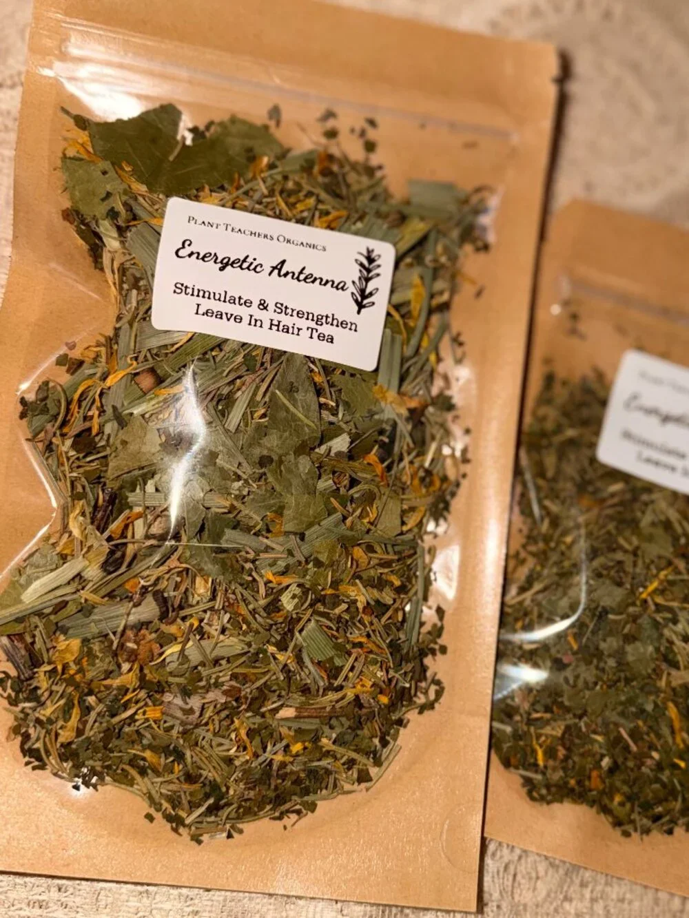 18 SERVINGS HAIR TEA Energetic Antenna: Stimulate & Strengthen Leave In Hair Tea
